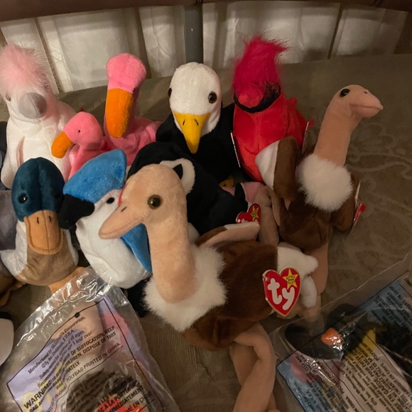 Beanie Baby Birds - Rare Lot of 1 Mint with Tags Stretch, Kuku. Puffer, Rocket + - Picture 4 of 5